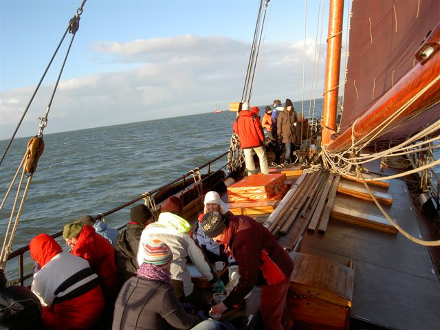 winterzeilen Waddenzee, Kerstarrangement Terschelling